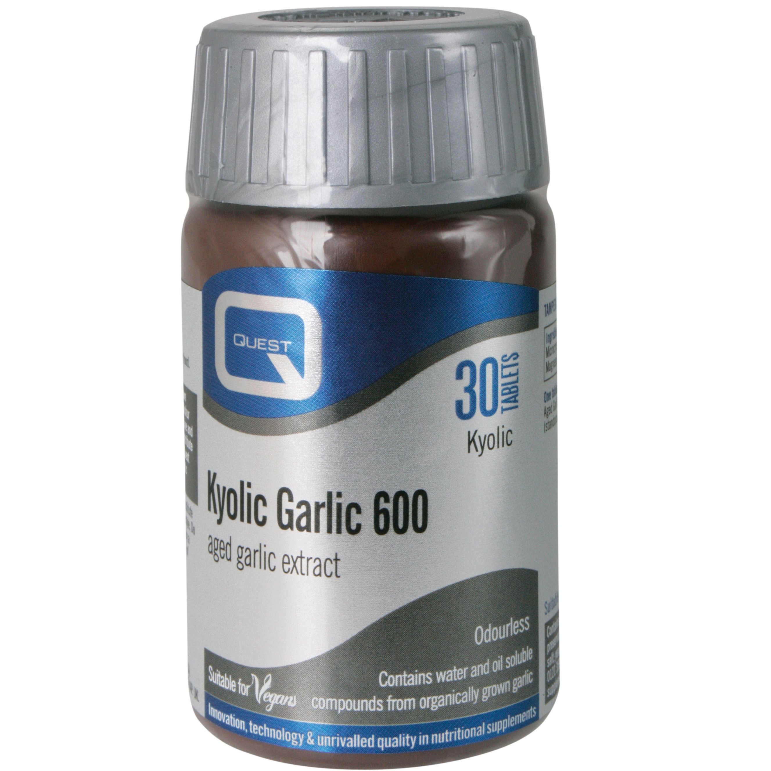 Quest Kyolic Garlic 600mg Αοσμο Σκορδο Ενίσχυση Στο Ανοσοποιητικό 30tabs