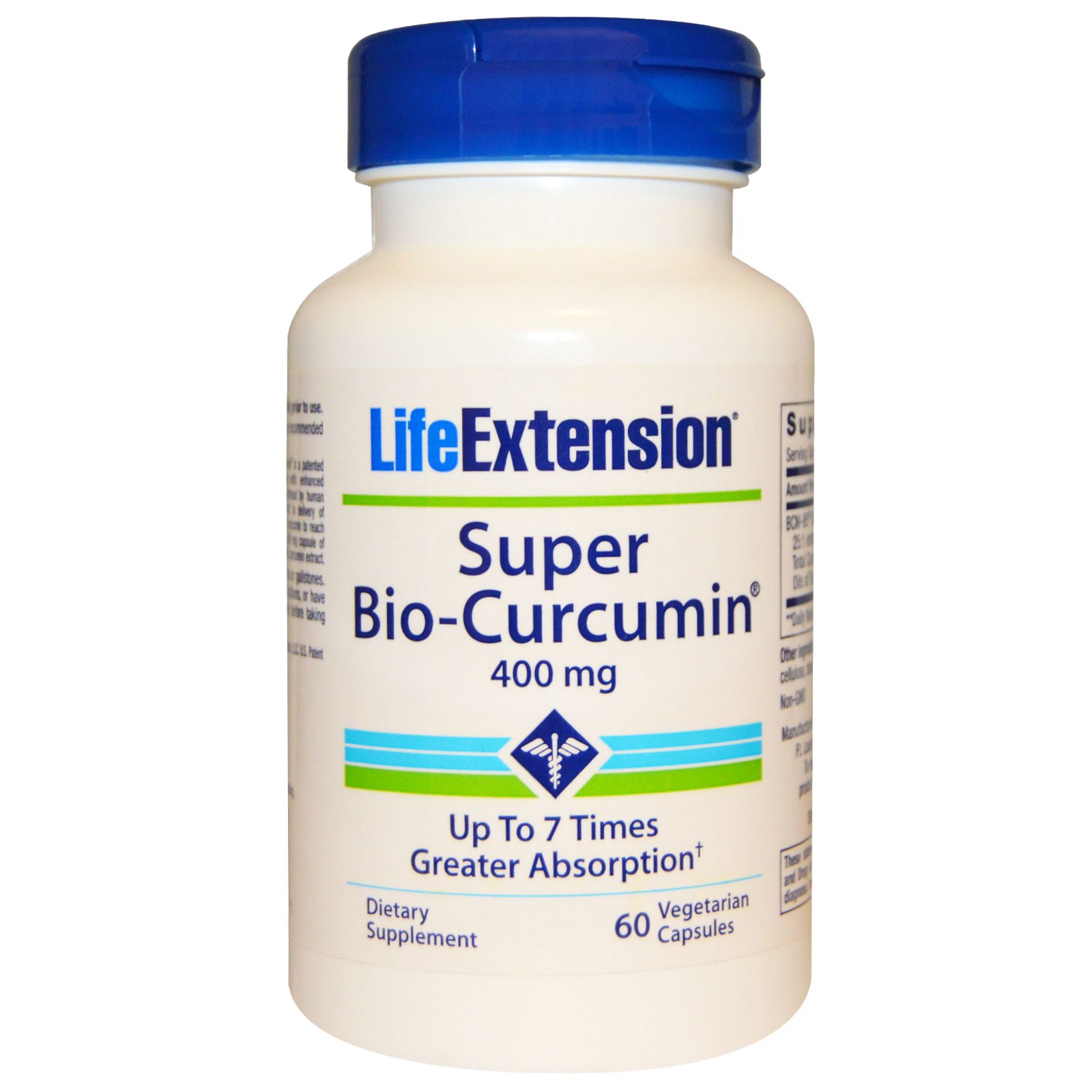 Life Extension Super Bio-Curcumin 400mg Συμπλήρωμα Διατροφής με Κουρκουμίνη 60caps
