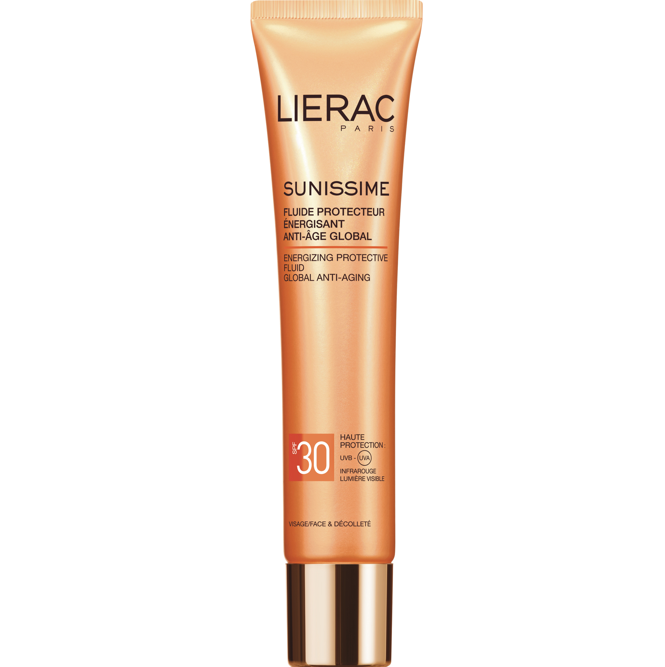 Lierac Sunissime Fluide Protecteur Energisant Anti-âge Global Spf30 Αντηλιακή, Αντιγηραντική Λεπτόρρευστη Κρέμα Προσώπου 40ml