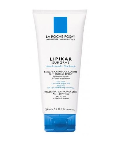 La Roche Posay Lipikar Surgras Liquid Συμπυκνωμένη Κρέμα Για Ντους Που Αναπληρώνει Τα Λιπίδια Του Δέρματος 200ml