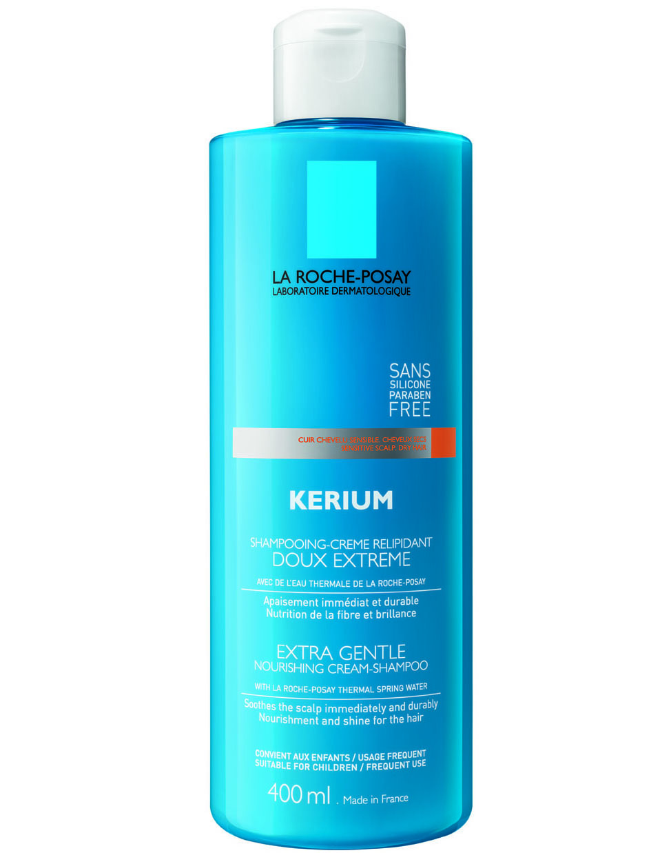 La Roche-Posay Kerium Extra Gentle Nourishing Cream-Shampoo για Ξηρά Μαλλιά 400ml