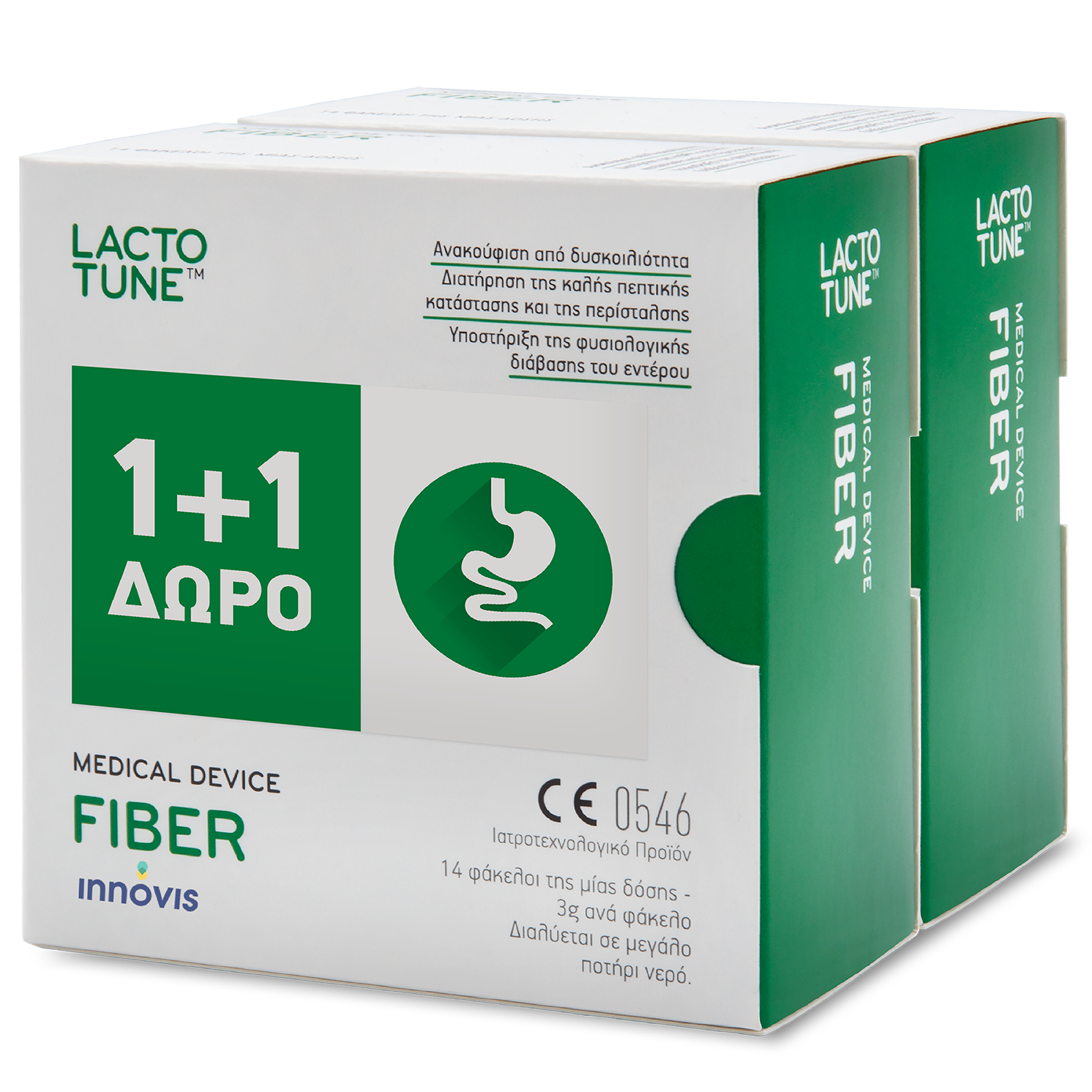Lactotune Lactotune Promo Fiber Συμπλήρωμα Διατροφής Προβιοτικών & Πρεβιοτικών Κατά της Δυσκοιλιότητας 28 Sachets (2x14 Sachets)