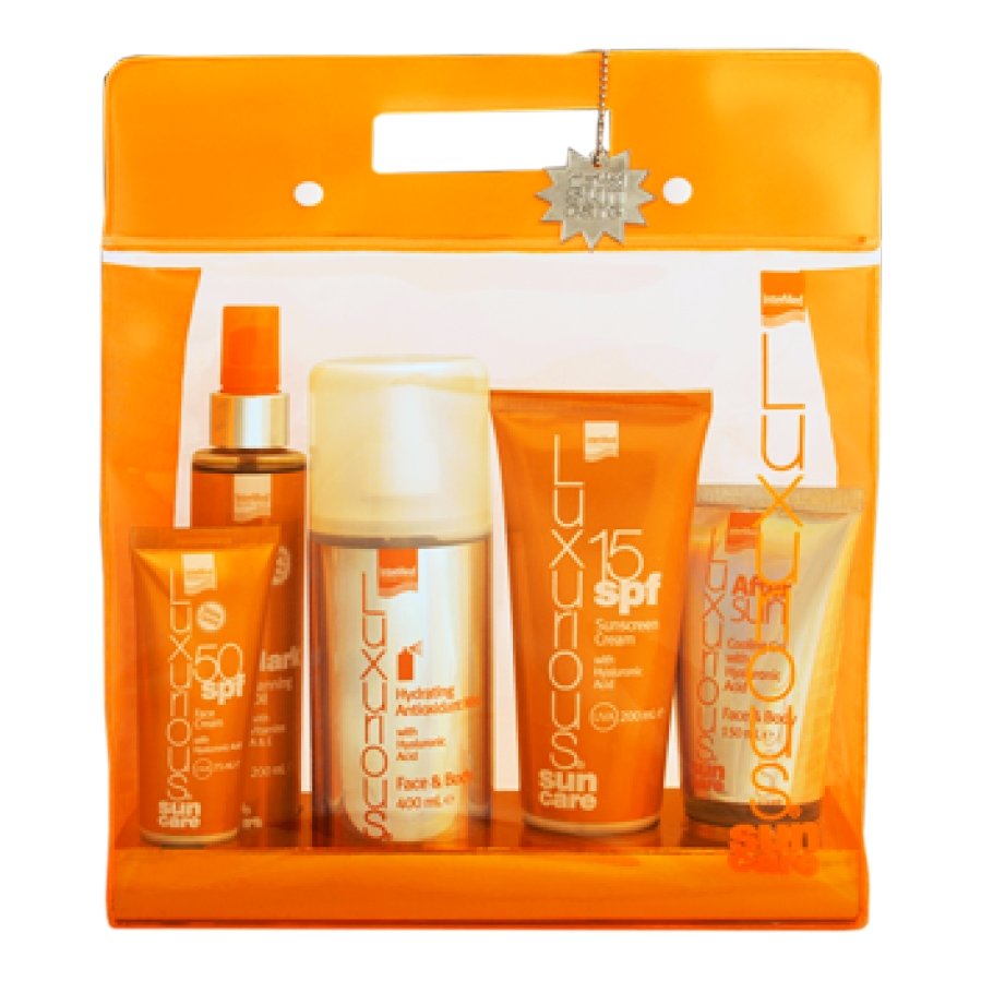 Luxurious Sun Care Medium Protection Pack Πακέτο Χαμηλής Αντηλιακής Προστασίας με 5 Προιόντα