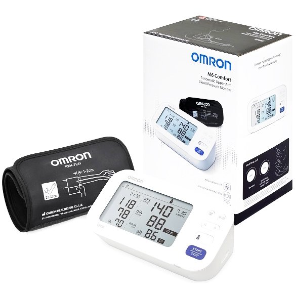 Omron M6 Comfort HEM-7360-E Πιεσόμετρο Μπράτσου με Ανίχνευση Κολπικής Μαρμαρυγής 5 Χρόνια Εγγύηση 1 Τεμάχιο