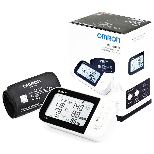 Omron M7 Intelli It Έξυπνο Πιεσόμετρο Μπράτσου με Ανίχνευση Κολπικής Μαρμαρυγής 5 Χρόνια Εγγύηση 1 τεμάχιο