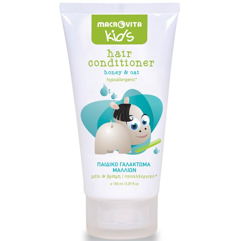 Macrovita Kids Hair Conditioner Παιδικό Γαλάκτωμα Μαλλιών με Μέλι & Βρώμη από 3+ Ετών 150ml