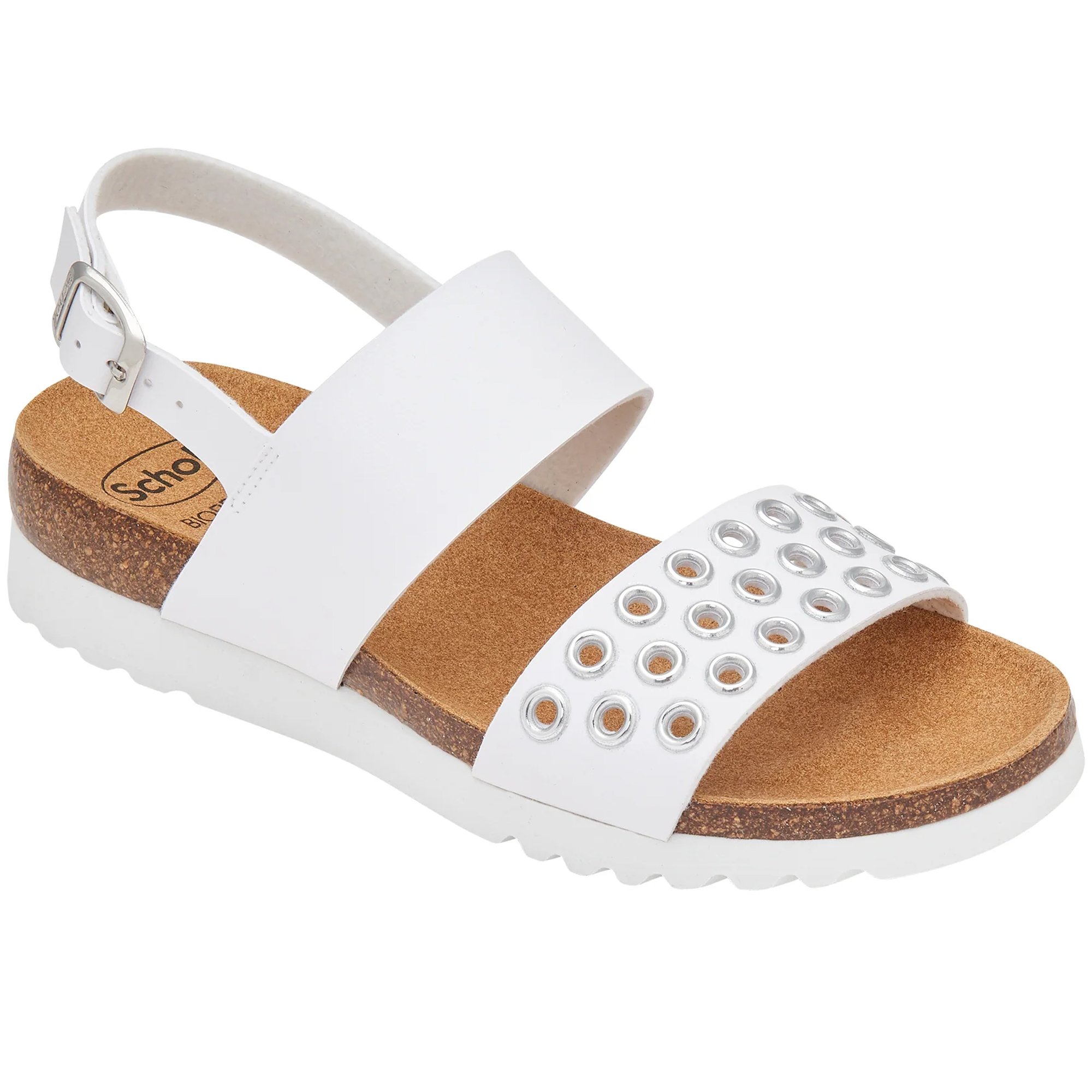Scholl Shoes Magaluf Sandal F304071065 Γυναικεία Ανατομικά Σανδάλια, Χαρίζουν Σωστή Στάση & Φυσικό, Χωρίς Πόνο Βάδισμα, Άσπρο 1 Ζευγάρι – 39