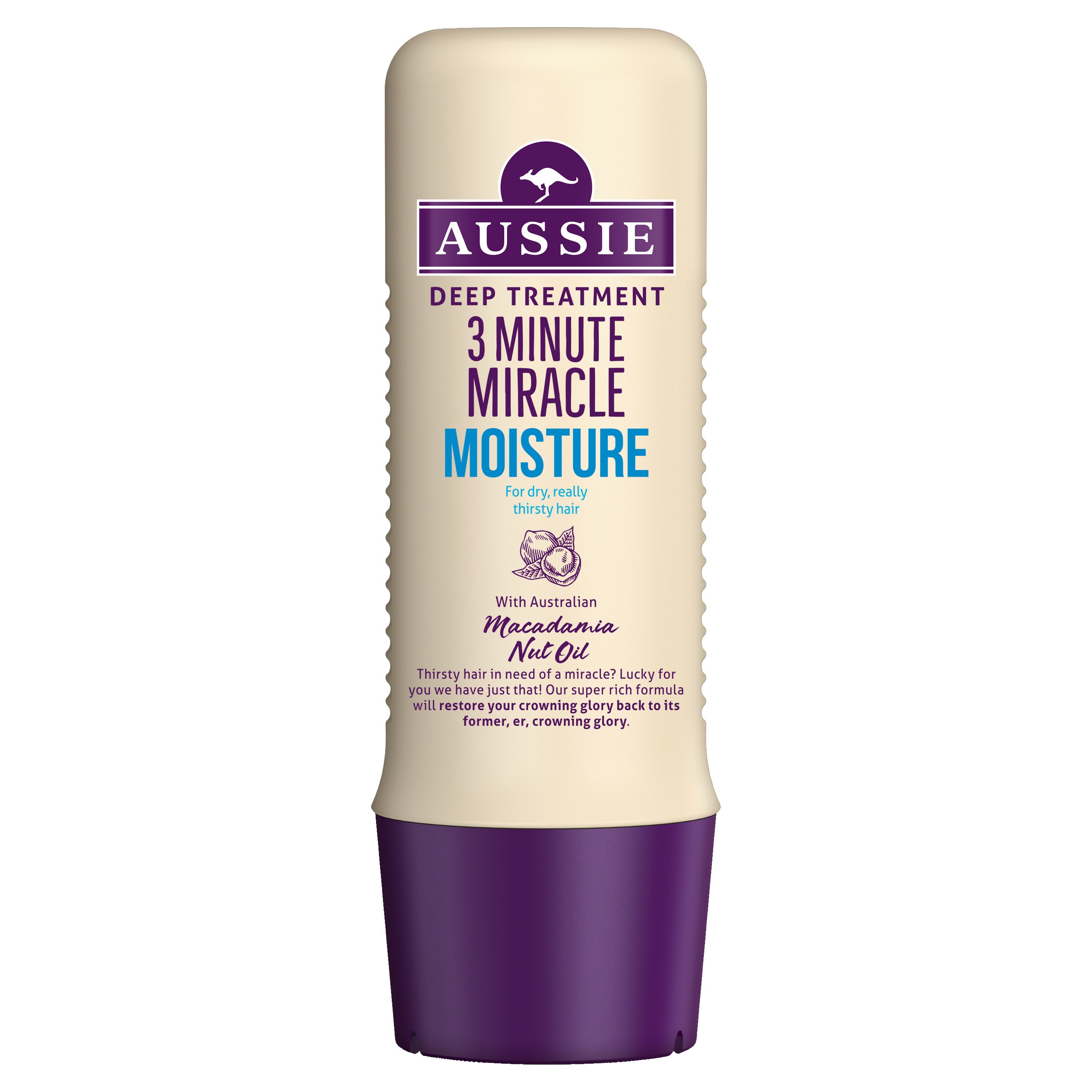 Aussie 3 Minute Miracle Moisture Deep Treatment Εντατική Μάσκα 3 Λεπτών Για Ξηρά ή Ταλαιπωρημένα Μαλλιά 250ml
