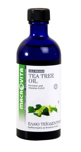 Tea Tree Oil 100ml – Macrovita,Έλαιο Τεϊόδεντρου με Αντισηπτικές & Μαλακτικές Ιδιότητες
