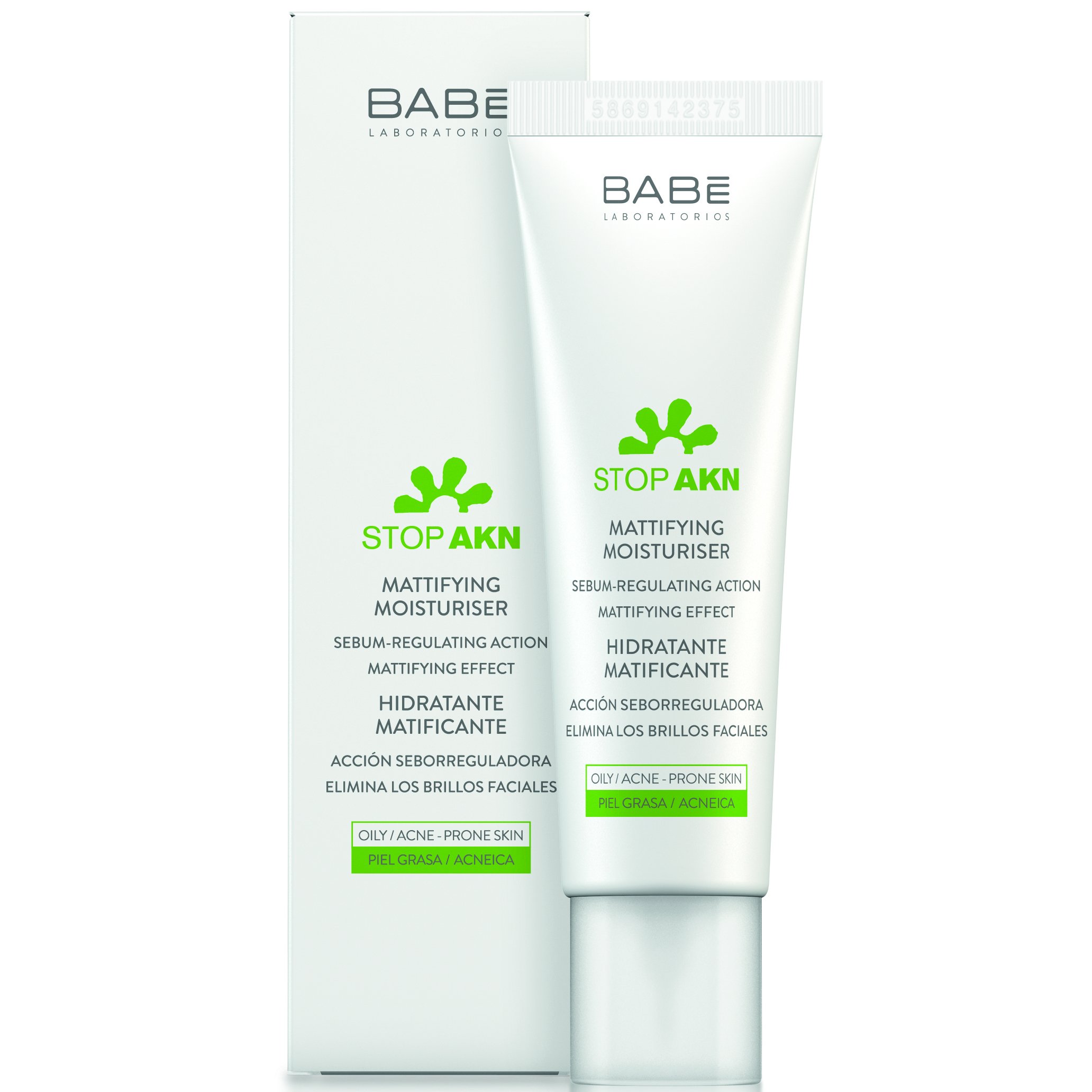Babe Stop Akn Mattifying Moisturiser Ενυδατική Κρέμα για Ματ Όψη, για Λιπαρές με Τάση Ακμής Επιδερμίδες 50ml