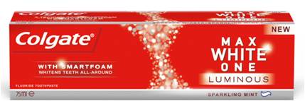 Colgate Max White One Luminus Για Κορυφαίο Καθαρισμό Παντού Ακόμα Και Ανάμεσα Στα Δόντια 75ml