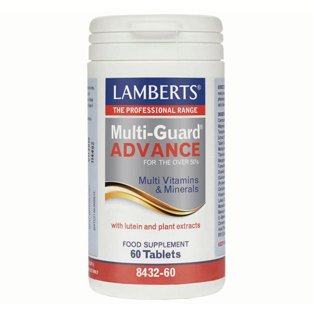 Lamberts Multi Guard Advance Συμπλήρωμα Διατροφής Πολυβιταμίνη με Λουτεΐνη και Εκχυλίσματα Βοτάνων 60 tabs