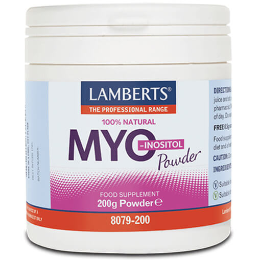 Lamberts Myo-Inositol Powder Συμπλήρωμα Διατροφής Μυοϊνοσιτόλης σε Σκόνη 200g