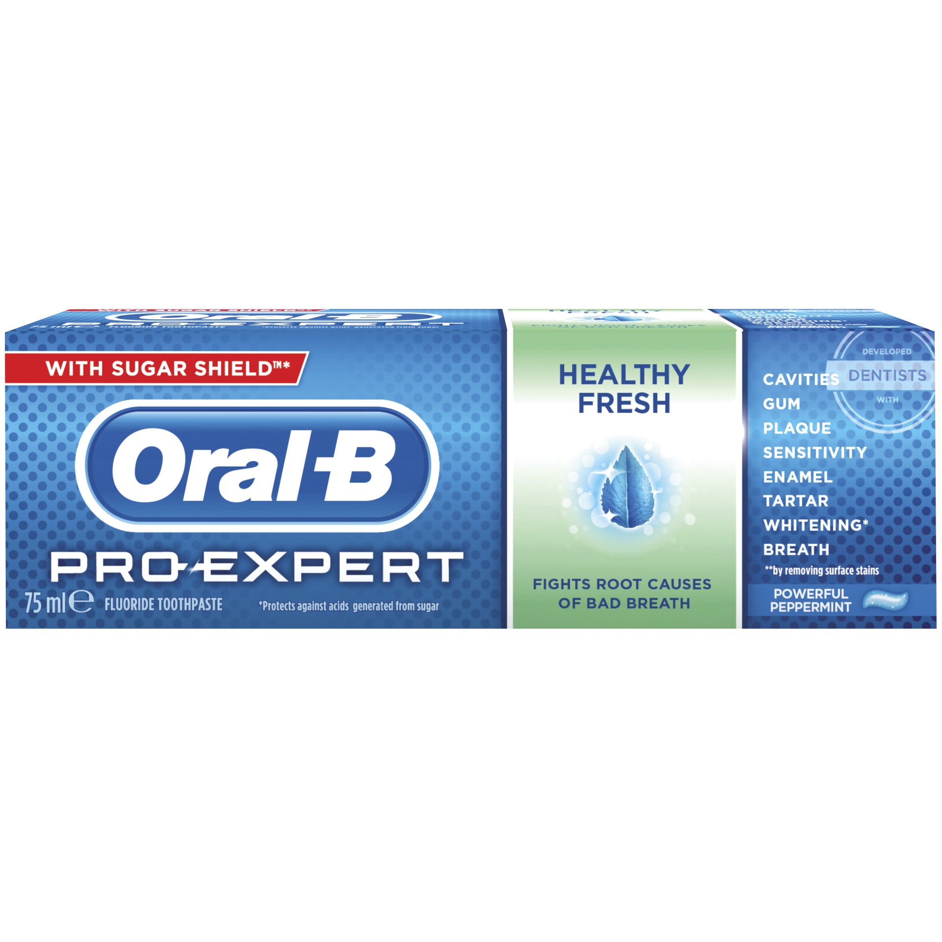 Oral-B Pro Expert Healthy Fresh Οδοντόκρεμα Προστασίας Ενάντια στην Πλάκα, Παρέχει Δροσερή Αναπνοή 75ml