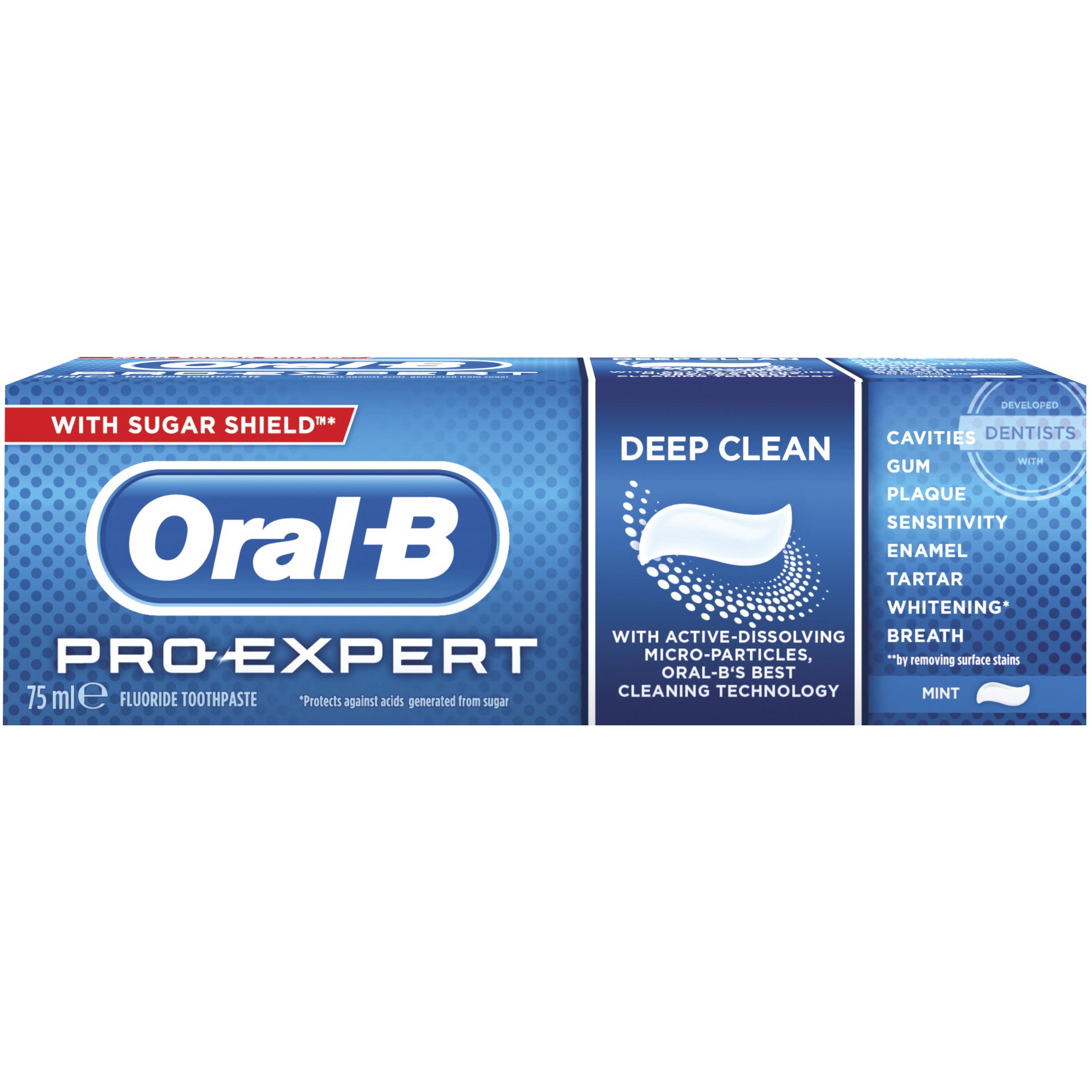 Pro-Expert Deep Clean Toothpaste 75ml – Oral-B,Οδοντόκρεμα με 4x Μικρότερους Μικρόκοκκους για πιο Βαθύ Καθαρισμό