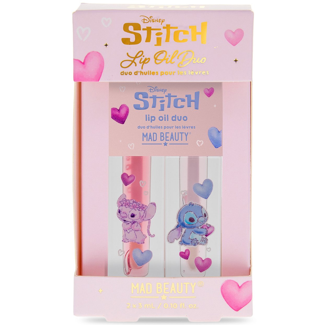Mad Beauty i Heart Stitch Lip Oil Duo Έλαιο Χειλιών για Ενυδάτωση & Λάμψη 2x3ml