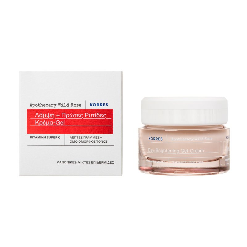 Korres Wild Rose Vitamin Super C Face Cream Άγριο Τριαντάφυλλο Κρέμα Προσώπου Λάμψης Κανονικές/Μικτές Επιδερμίδες 40ml