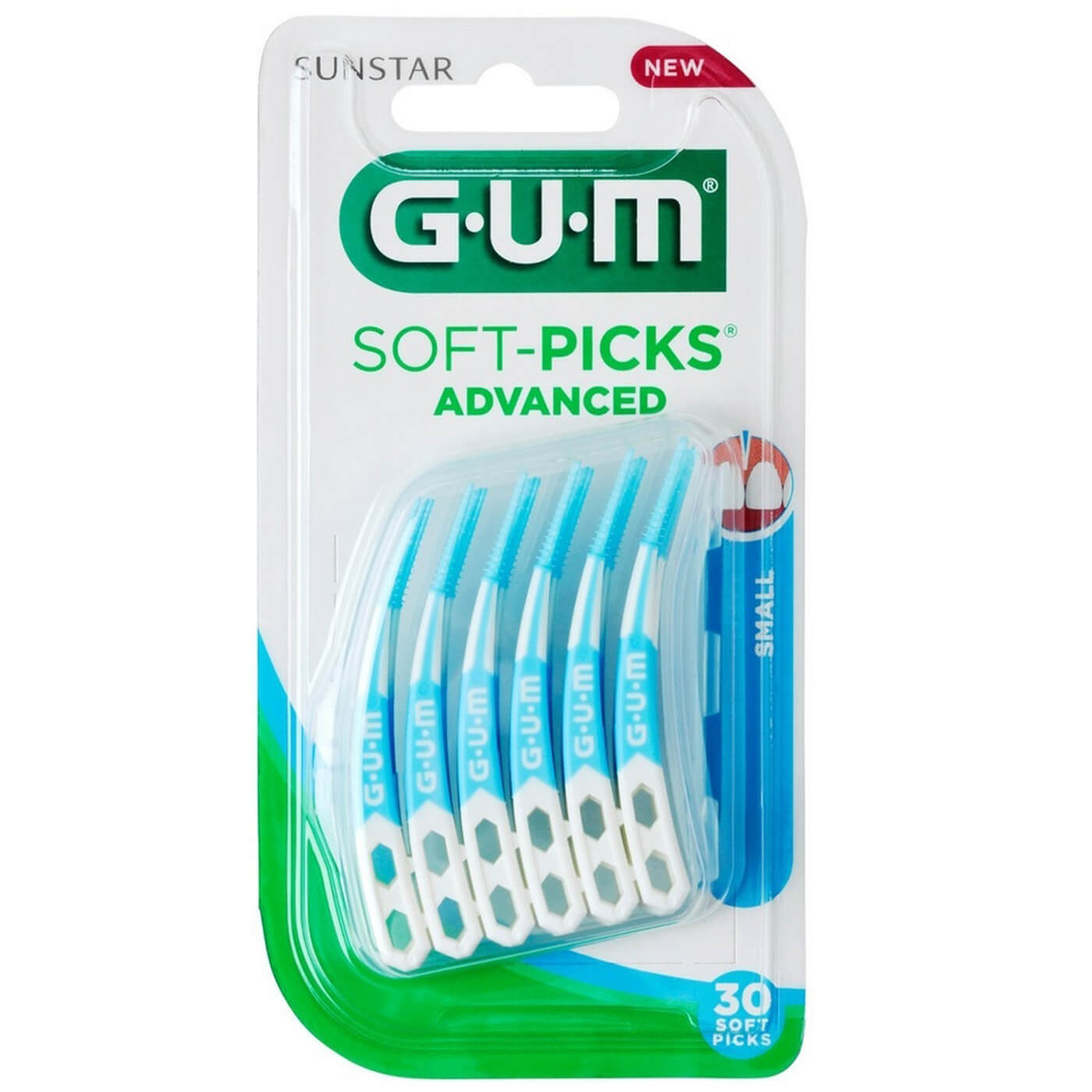 Gum Soft-Picks Advanced Small Μεσοδόντια Βουρτσάκια μιας Χρήσης 30 Τεμάχια (649)