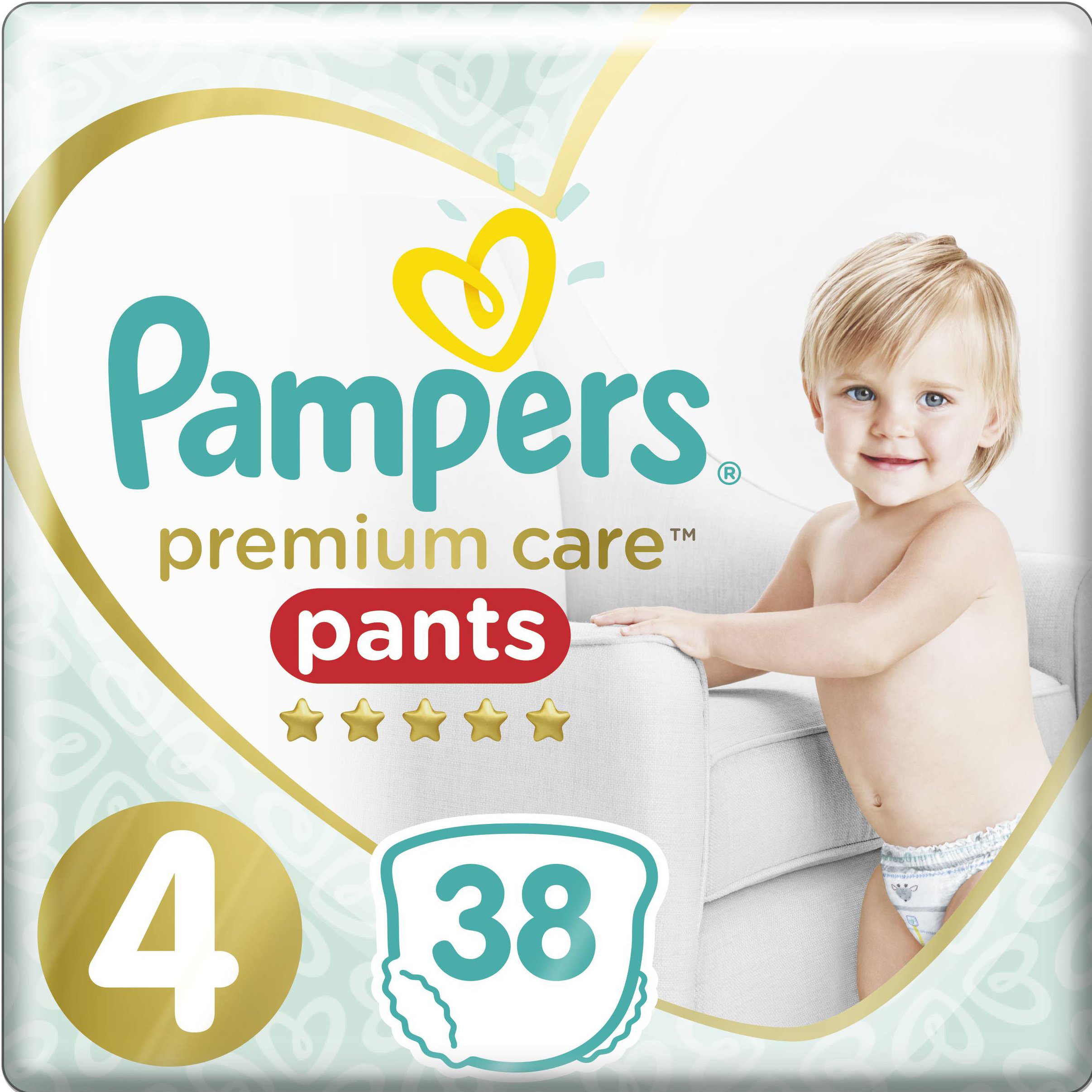 Pampers Premium Care Pants Jumbo Pack No4 (9-15kg) 38 πάνες