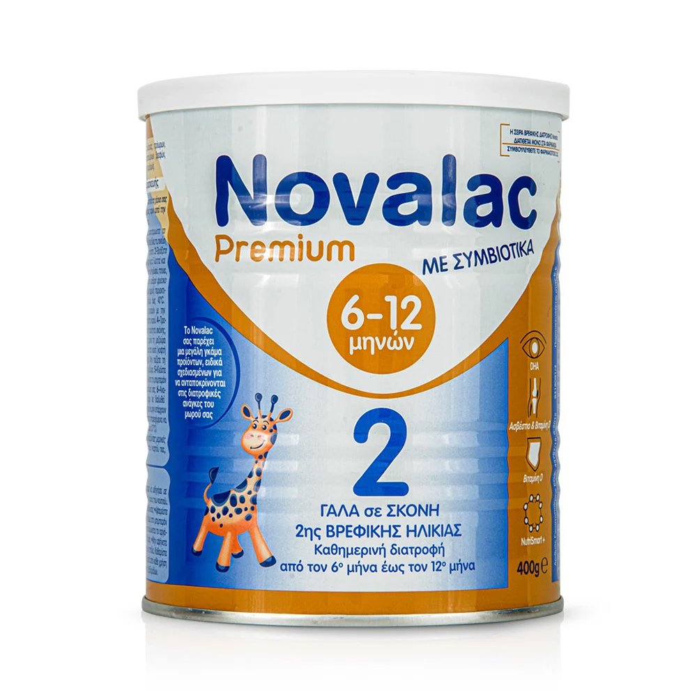 Novalac Premium No 2 Γάλα 2ης Βρεφικής Ηλικίας Από Τον 6ο Έως Τον 12ο Μήνα 400gr