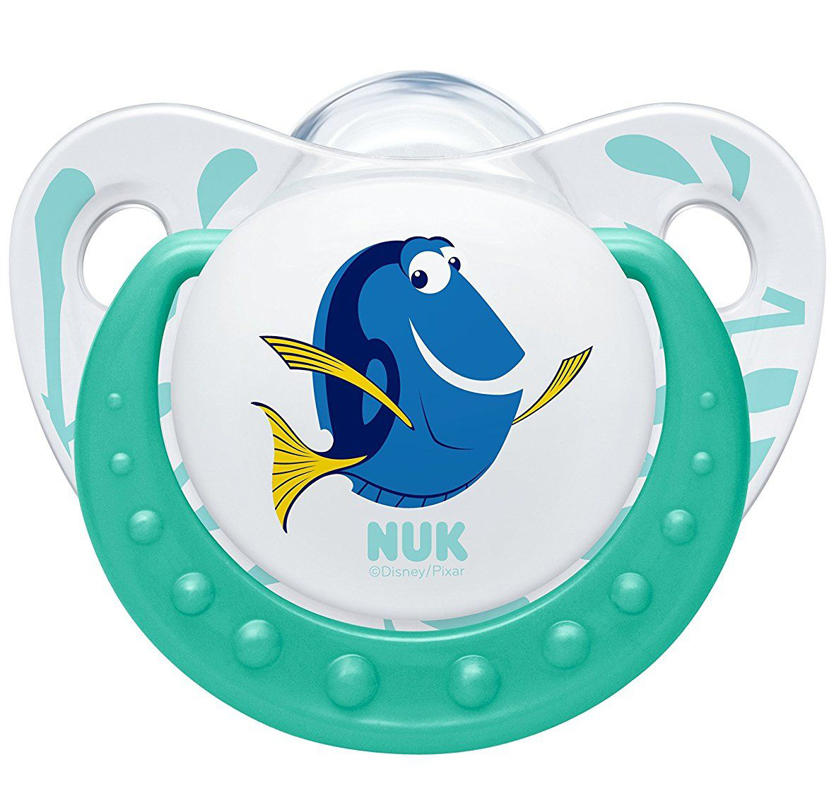 Nuk Trendline Finding Dory Πιπίλα Σιλικόνης με Κρίκο Χωρίς BPA Πράσινο – Μέγεθος 1 (0-6 μηνών)