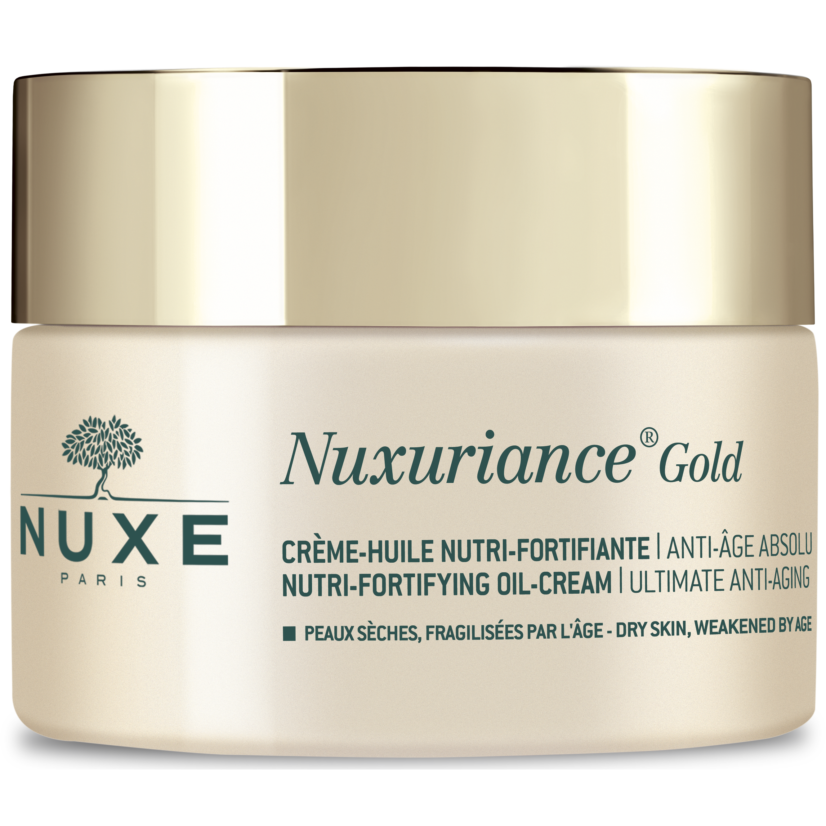 Nuxe Nuxe Nuxuriance Gold Nutri-Fortifying Oil-Cream Πλούσια Κρέμα Ημέρας για Θρέψη & Απόλυτη Αντιγήρανση της Ξηρής Επιδερμίδας 50ml