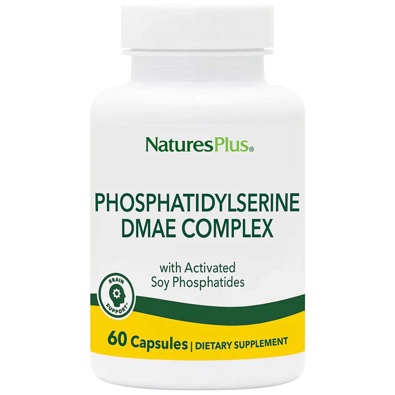 Natures Plus Phosphatidyl Serine DMAE Complex Φόρμουλα για τη Βελτίωση των Εγκεφαλικών Λειτουργιών 60caps