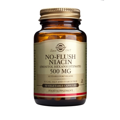 Solgar No Flush Niacin (B3) 500mg 50veg.caps