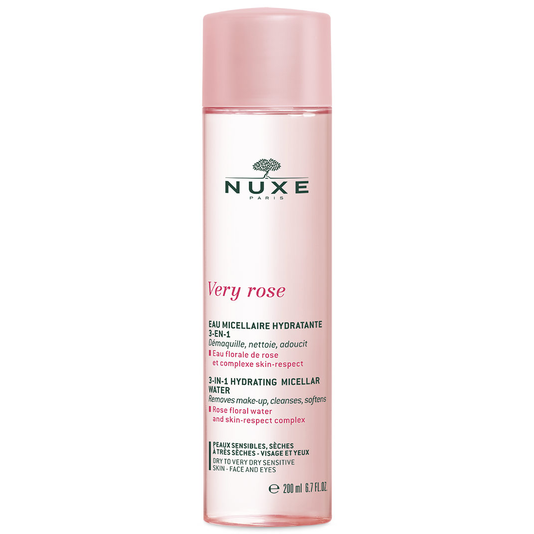 Nuxe Very Rose Soothing Micellar Water 3 in 1 Απαλό Νερό Καθαρισμού & Ντεμακιγιάζ με Ροδόνερο 200ml