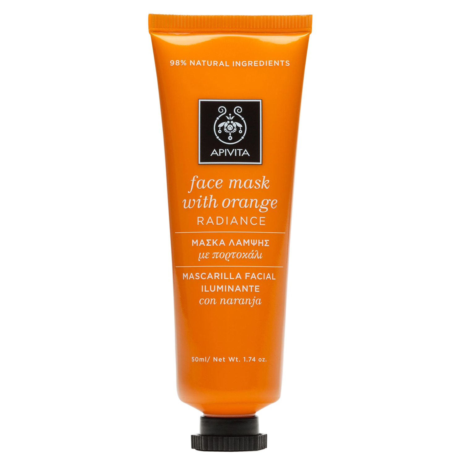 Apivita Face Mask with Orange Μάσκα Λάμψης για Θαμπές Επιδερμίδες με Πορτοκάλι, Όλοι οι Τύποι Δέρματος 50ml