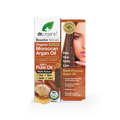 Dr Organic Organic Moroccan Argan Oil Liquid Gold 100% Πιστοποιημένο Βιολογικό Έλαιο Αργκάν 50ml