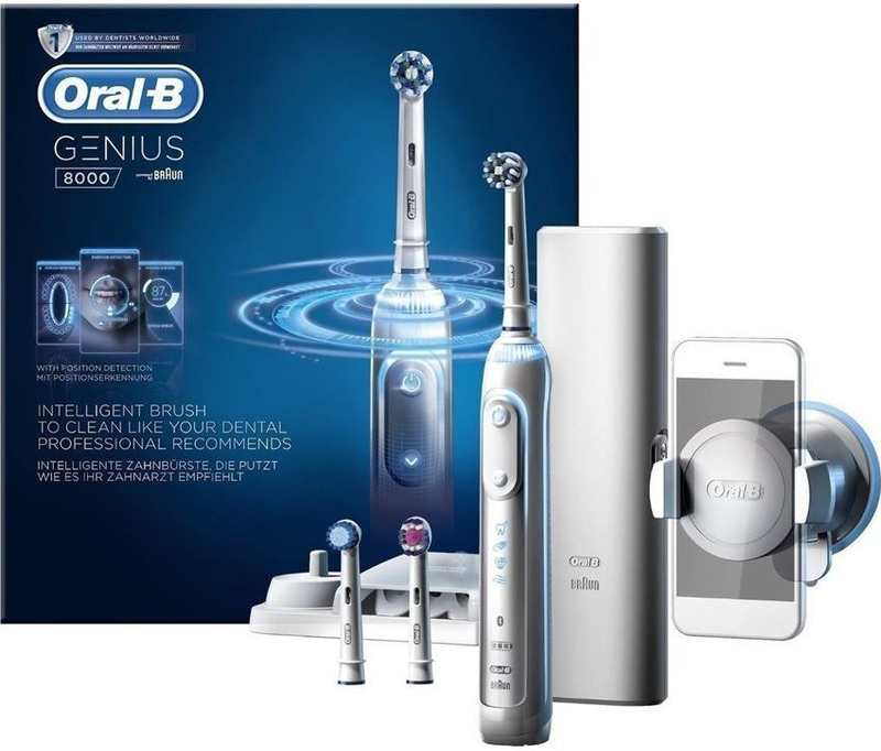 Oral-B Genius 8000 Επαναφορτιζόμενη Ηλεκτρική Οδοντόβουρτσα Υψηλής Τεχνολογίας & με Σύνδεση σε Smartphone