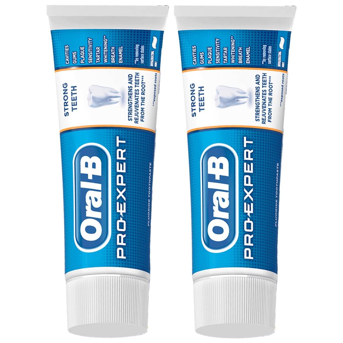 Oral-B Πακέτο Προσφοράς Pro Expert Strong Teeth Toothpaste Οδοντόκρεμα για Δυνατά Δόντια 2x75ml 1+1 Δώρο