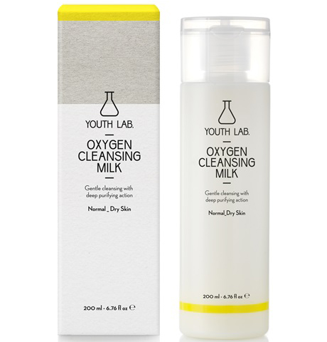 Youth Lab Oxygen Cleansing Milk for Normal Dry Skin Απαλό Γαλάκτωμα Προσώπου με Βαθιά Καθαριστική – Εξυγιαντική Δράση 200ml