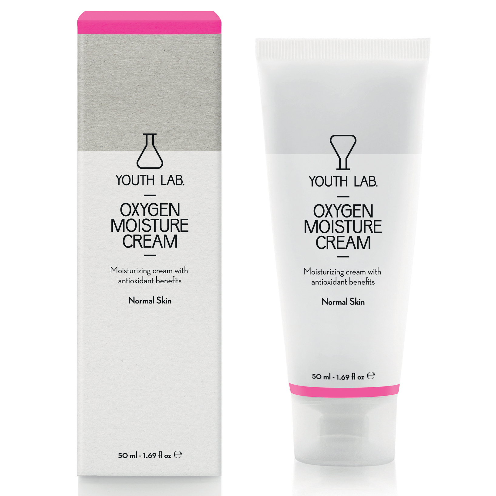 YOUTH LAB. Oxygen Moisture Cream Normal Skin, 24ωρη Ενυδατική Κρέμα για Κανονικές Επιδερμίδες 50ml