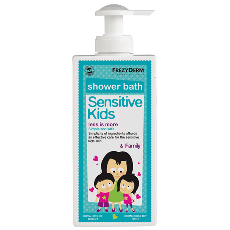 Frezyderm Sensitive Kids Shower Bath Ενυδατικό Αφρόλουτρο για την Παιδική Επιδερμίδα 200ml
