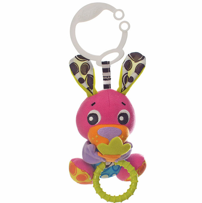 Playgro – Peek-A-Boo Wiggling Bunny- Κρεμαστό Παιχνιδάκι με Δόνηση 0m+