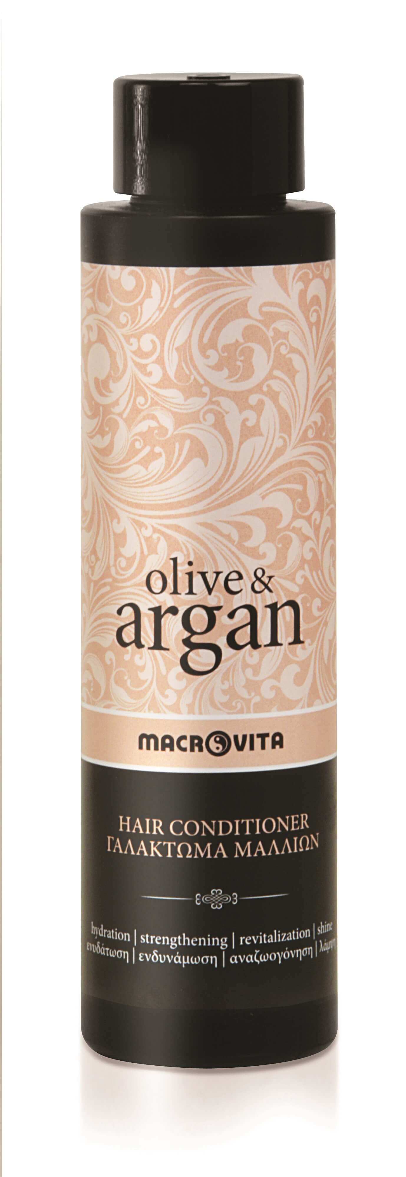 Macrovita Macrovita Olive & Argan Hair Conditioner Γαλάκτωμα Μαλλιών 200ml