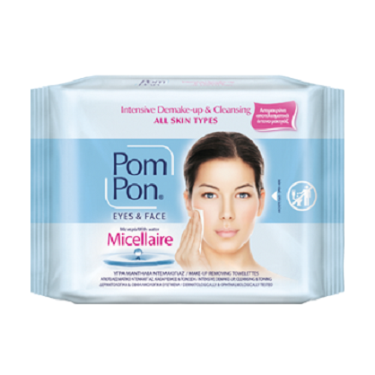 Pom Pon Micellaire Μαντηλάκια Ντεμακιγιάζ 20τμχ