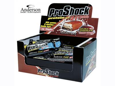 Anderson ProShock 35% Protein Bars Μπάρα Καλυμμένη Με Διπλό Στρώμα Σοκολάτας 21 Γραμμάρια Πρωτεΐνης 60g