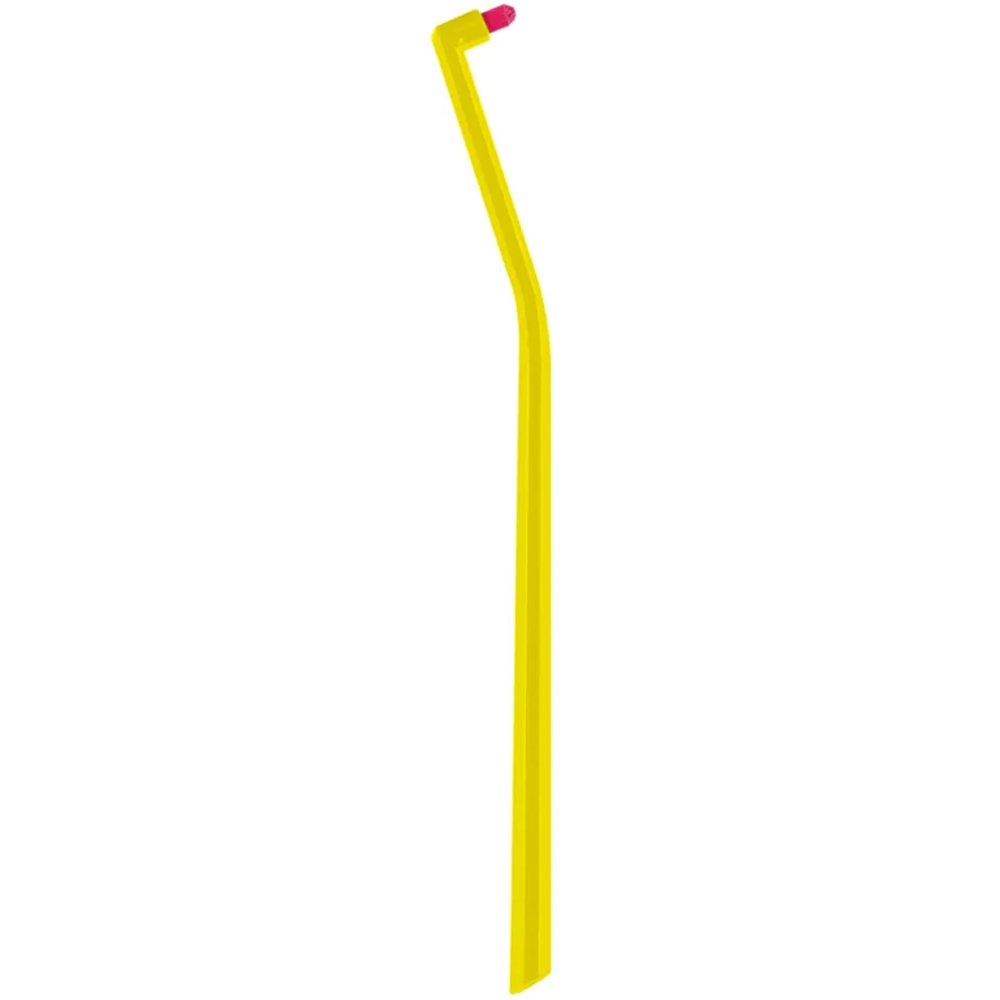 Curaprox CS 1006 Single Toothbrush Κίτρινο / Φούξια Μονοθύσανη Οδοντόβουρτσα για Αποτελεσματικό Καθαρισμό Ορθοδοντικών Μηχανισμών & Εμφυτευμάτων 1 Τεμάχιο