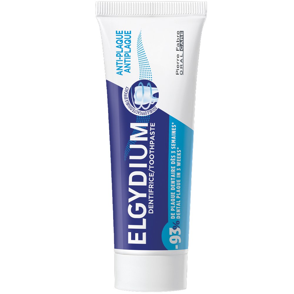 Elgydium Antiplaque Toothpaste Καθημερινή Oδοντόκρεμα κατά της Πλάκας με Καθαριστική & Γυαλιστική Δράση Travel Size 50ml