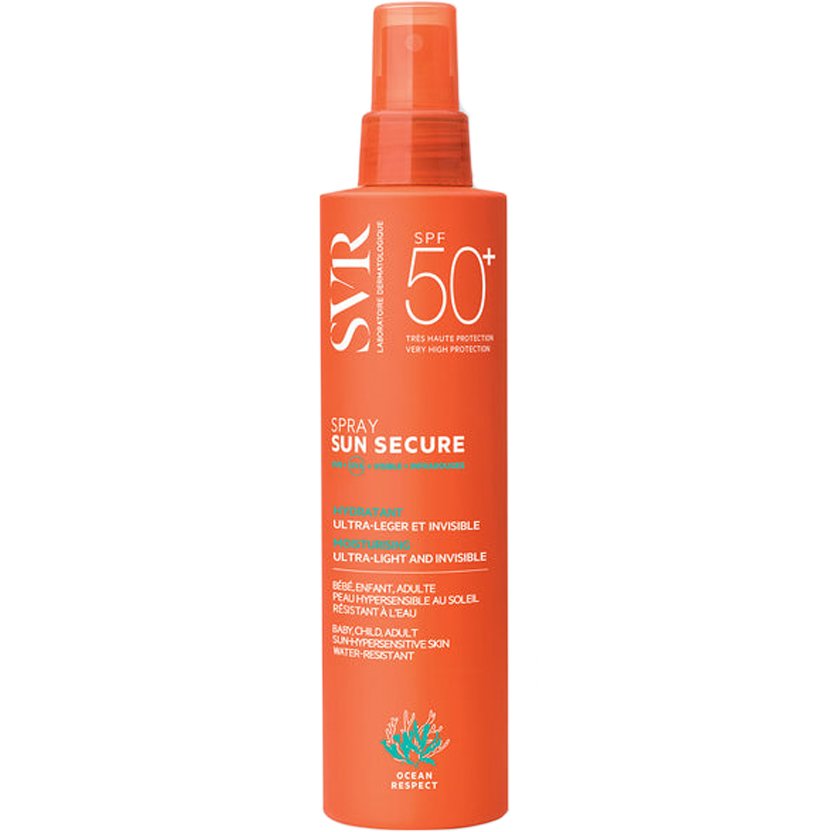 SVR Sun Secure Spf50+ Moisturising Ultra Light & Invisible Spray Αντηλιακό Ενυδατικό Σπρέι Πολύ Υψηλής Προστασίας για Πρόσωπο & Σώμα 200ml