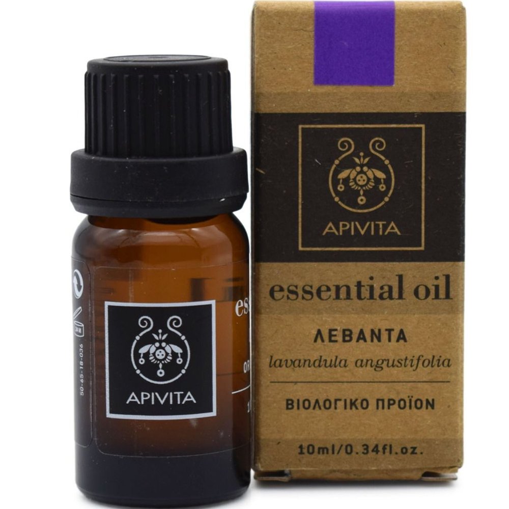 Apivita Lavender Essential Oil Πολυχρηστικό Αιθέριο Έλαιο Αρωματοθεραπείας από Λεβάντα με Αρωματικές & Αναπλαστικές Ιδιότητες 10ml