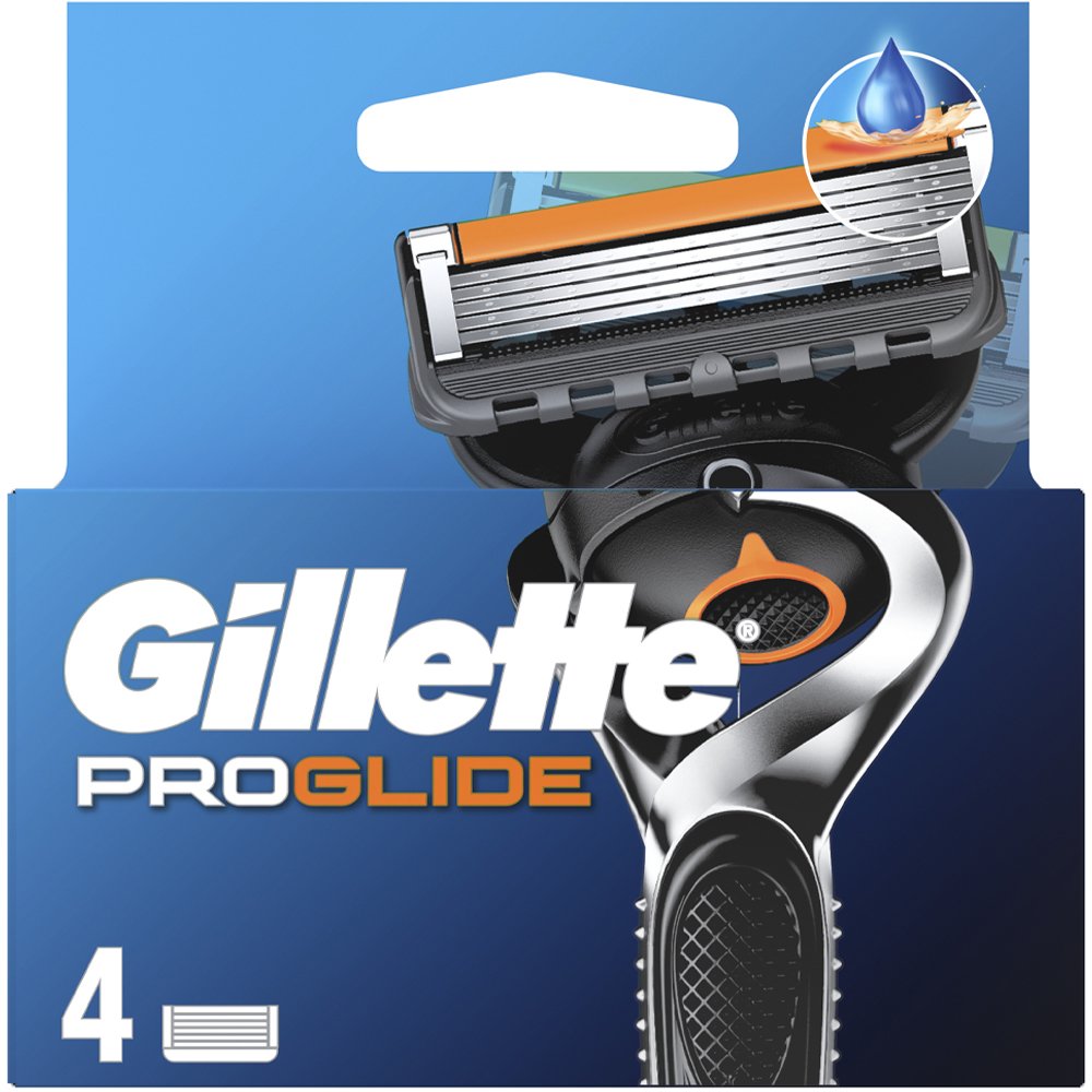 Gillette Fusion 5 ProGlide Men’s Razor Blade Refills Ανταλλακτικές Κεφαλές Ανδρικής Ξυριστικής Μηχανής με 5 Λεπίδες Κατά των Ερεθισμών 4 Τεμάχια