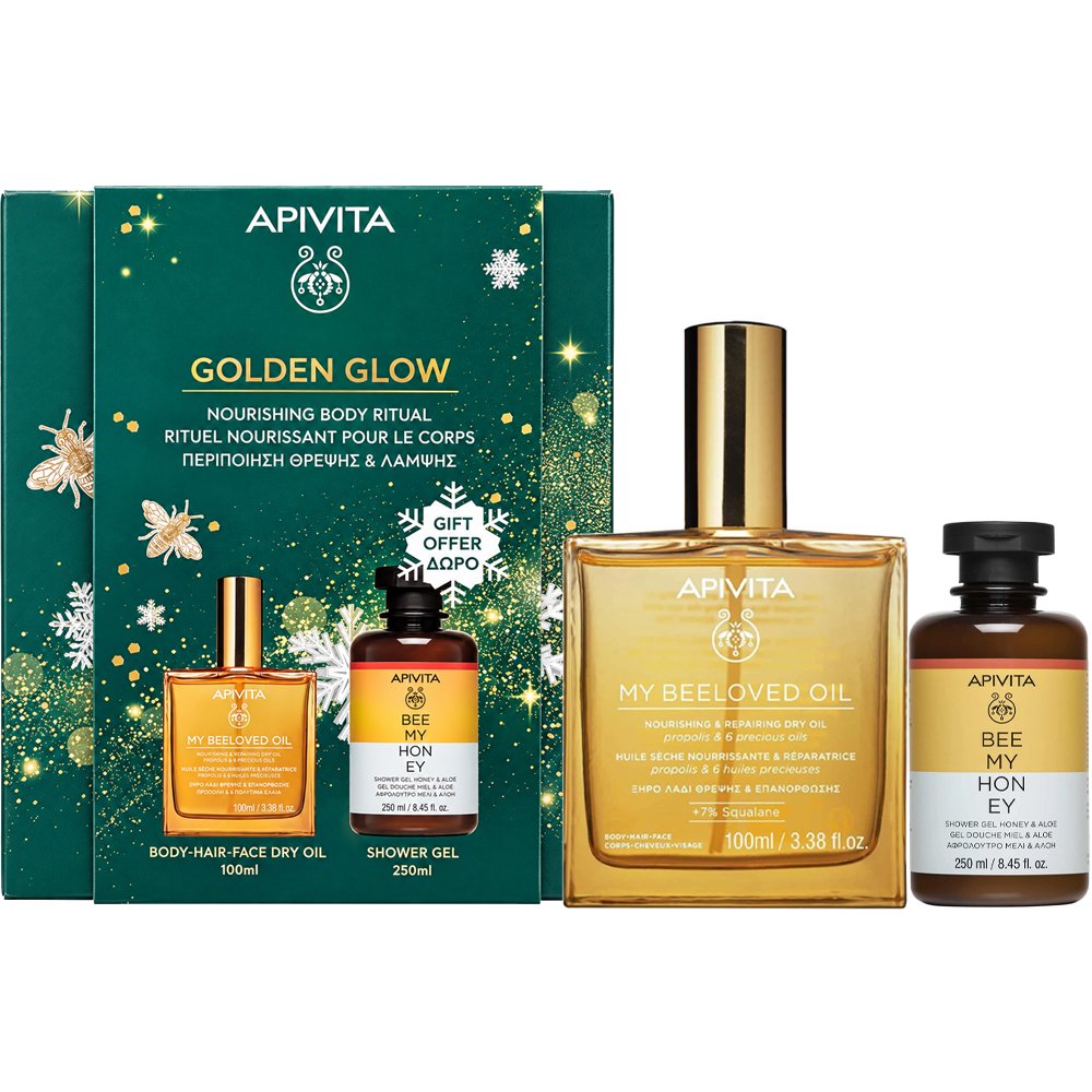 Apivita Promo My Beeloved Oil Nourishing & Repairing Dry Oil 100ml & Bee my Honey Shower Gel with Honey & Aloe 250ml