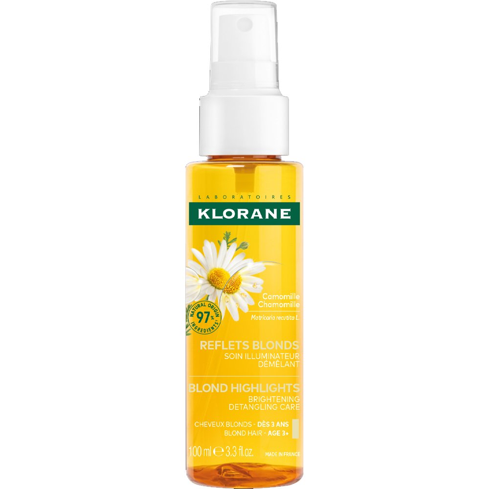 Klorane Chamomile Hair Spray Spray με Χαμομήλι & Ξύδι Κατάλληλο για Ξανθά & Καστανόξανθα Μαλλιά με Ανταύγειες, Προσφέρει Λαμπερό Χρώμα 100ml