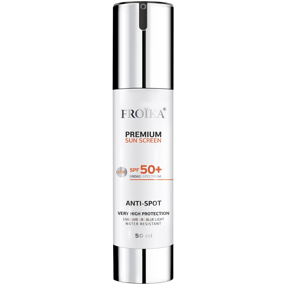 Froika Premium Spf50+ Sun Screen UVA Anti-Spot Αντιηλιακό Προσώπου Ευρέως Φάσματος Πολύ Υψηλής Προστασίας Κατά των Κηλίδων με Αντιγηραντικούς Παράγοντες 50ml