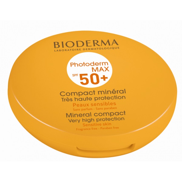 Bioderma Photoderm Max Compact Teinte Spf50+ Make Up Πούδρα για το Ευαίσθητο & Δυσανεκτικό στον Ήλιο Δέρμα 10gr – Σκούρα Απόχρωση