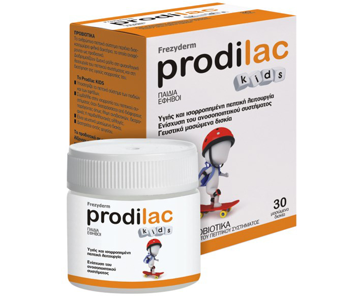 Frezyderm Prodilac Kids 30 Μασώμενα Δισκία Προβιοτικά Για Παιδιά Και Έφηβους 2-16 Ετών